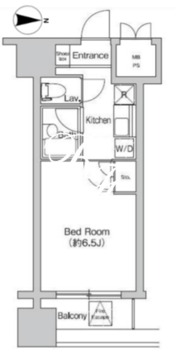 プライムアーバン大崎 607 間取り図
