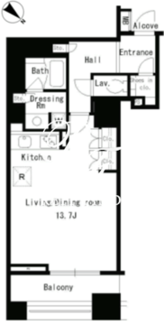 パークアクシス日本橋ステージ 512 間取り図