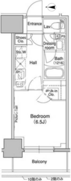 ブリリアンクラス高円寺 505 間取り図