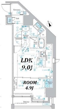 プレセダンヒルズ文京本駒込 504 間取り図