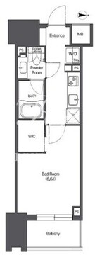 コンフォリア東陽町 416 間取り図