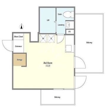 ヴィラ・ハーモニー不動前 502 間取り図