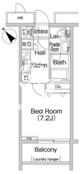 コンフォリア中落合 210 間取り図