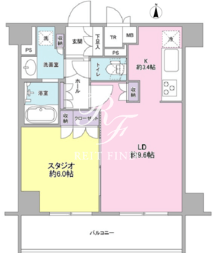 コンフォリア春日富坂 803 間取り図