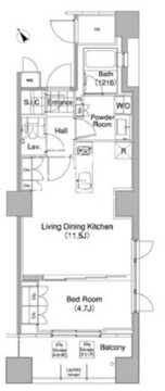 コンフォリア東池袋ウエスト 201 間取り図