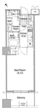 コンフォリア東池袋ウエスト 414 間取り図