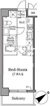レジディア用賀 211 間取り図