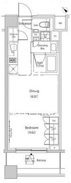 ザ・パークハビオ目黒プレイス 702 間取り図