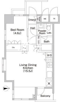 プライムアーバン池袋 1205 間取り図