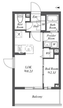 ブランシエスタ用賀 301 間取り図