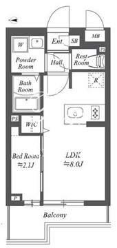 ブランシエスタ用賀 302 間取り図