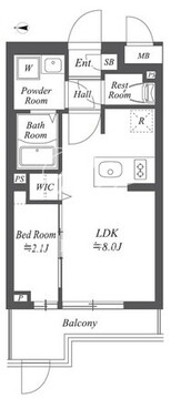 ブランシエスタ用賀 102 間取り図