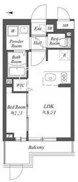 ブランシエスタ用賀 106 間取り図