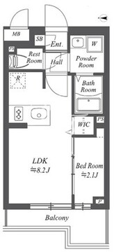 ブランシエスタ用賀 101 間取り図
