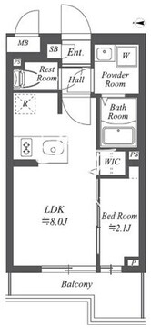 ブランシエスタ用賀 303 間取り図