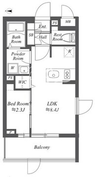 ブランシエスタ用賀 108 間取り図