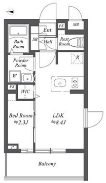 ブランシエスタ用賀 409 間取り図