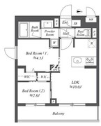 ブランシエスタ用賀 410 間取り図