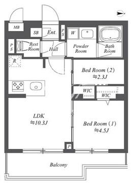 ブランシエスタ用賀 110 間取り図