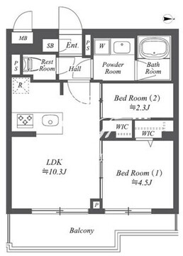 ブランシエスタ用賀 112 間取り図