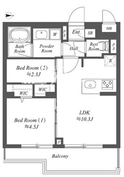 ブランシエスタ用賀 111 間取り図