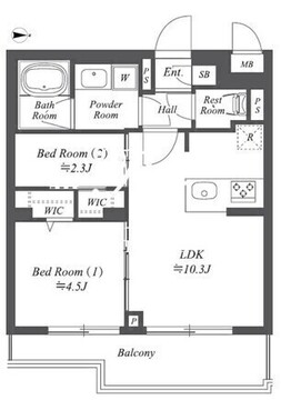 ブランシエスタ用賀 315 間取り図