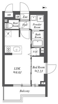 ブランシエスタ用賀 216 間取り図