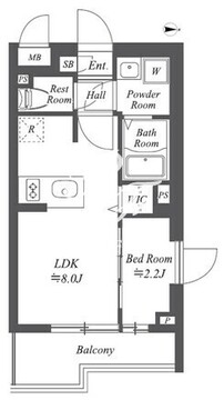 ブランシエスタ用賀 316 間取り図