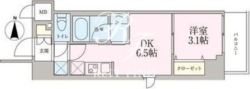 ジニア深川住吉 801 間取り図