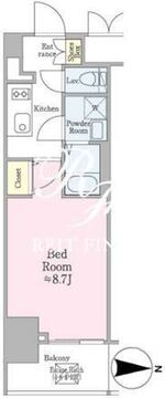 クロスレジデンス飯田橋 314 間取り図