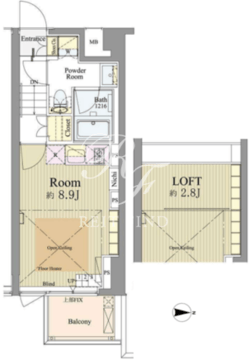 神楽坂南町ハウス 104 間取り図