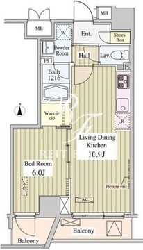 SK-ONE市ヶ谷 403 間取り図