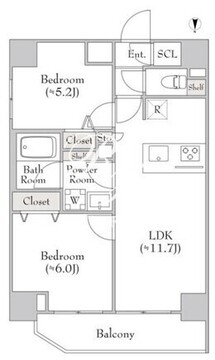 ルミークアン北上野 1301 間取り図