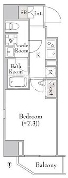 ルミークアン北上野 201 間取り図