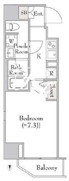 ルミークアン北上野 1001 間取り図