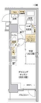 リビオメゾン西麻布 301 間取り図