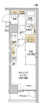 リビオメゾン西麻布 401 間取り図