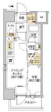 リビオメゾン西麻布 305 間取り図