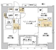 リビオメゾン西麻布 1004 間取り図