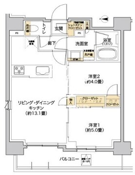 リビオメゾン西麻布 903 間取り図