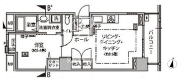 東雲キャナルコートCODAN 14-1412 間取り図
