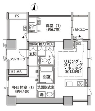 東雲キャナルコートCODAN 19-908 間取り図