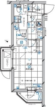 レガリス蒲田 101 間取り図