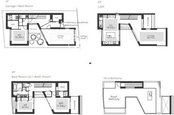 THE GRANHAUS HANEGI GREEN 間取り図