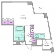 レジディアタワー乃木坂 1804 間取り図