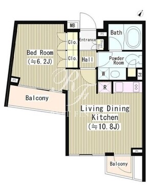 ル・シヤージュ神宮前 207 間取り図