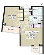 ル・シヤージュ神宮前 404 間取り図