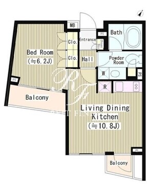 ル・シヤージュ神宮前 404 間取り図