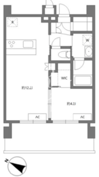 アジールコート池上 505 間取り図