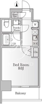 NTPRレジデンス芝浦三丁目 305 間取り図